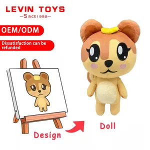 LEVIN, игрушки на заказ, новый дизайн, популярные плюшевые игрушки-животные, Мультяшные талисманы, индивидуальная форма, плюшевые игрушки на заказ