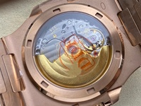 Montre de haute qualité, étanche, 40 mm, mouvement DDF d'usine 324, cadran SW en or rose lesté 5711, montre de plongée chocolat