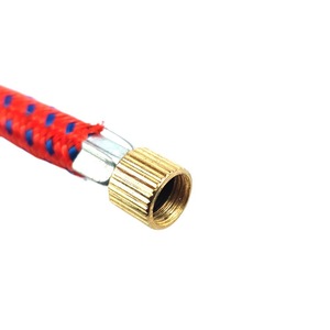 Tuyau d'air rouge de 110 mm, cousu à la machine, flexible et durable, pour extension de pompe à air manuelle - Product Image 3