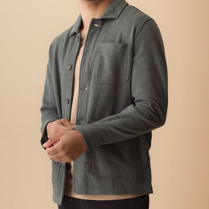 Giacca da <span class=keywords><strong>uomo</strong></span> in spugna francese giacca da lavoro <span class=keywords><strong>sostenibile</strong></span> cappotto da <span class=keywords><strong>uomo</strong></span> in cotone di bambù da <span class=keywords><strong>uomo</strong></span> Top giacche sostenibili <span class=keywords><strong>abbigliamento</strong></span> - Product Image 5