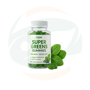 Aangepaste Private Label Volwassen Multivitamine Superfood Super Greens Gummies voor Gezondheid Premium - Product Image 1