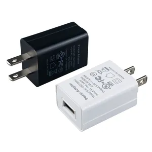 Haute qualité FCC CE Certification 5V1A puissance chargeur Portable pour téléphone portable 5W voyage USB chargeur mural adaptateur