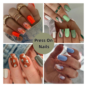 เล็บ<span class=keywords><strong>ปลอม</strong></span>ทรงสี่เหลี่ยมแบบกดบนเล็บทำมือแบบมืออาชีพน่ารัก - Product Image 1