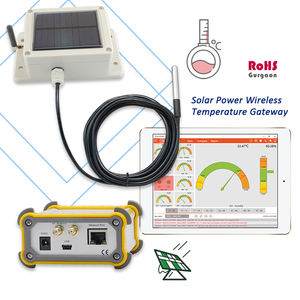 Capteur de température sans fil à charge solaire portable Connexion Ethernet RF OEM/ODM Personnalisable Plastique ABS Contrôle de la température - Product Image 2