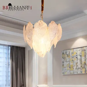 Current Season Popular Product Villa Wedding Pendant Light Modern Hanging Glass Chandeliers