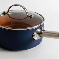 Marmite en aluminium épais sans rebord, facile à nettoyer, répartition uniforme de la chaleur, compatible gaz et induction, marmite de cuisson profonde durable