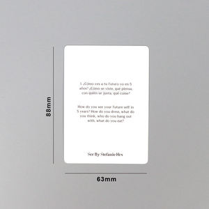 Fabricant d'impression chinois – Cartes d'affirmation personnalisées recto-verso en couleur avec coins arrondis, finition brillante/mate – Vente en gros - Product Image 2