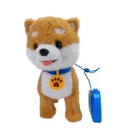 Jouet pour chien USB, grande taille, langue mobile, son de gueulade, interactif, pour jeunes, en peluche courte en polyester lesté