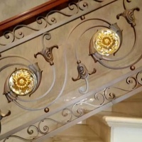 Hand geschmiedete Stahl treppe rostfrei und korrosions beständig umwelt freundlich für Innenhöfe Villen mit 3D-Modellierungsservice