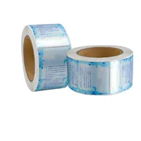 Stiker Kode Batang Perekat Tahan Air Dapat Didaur Ulang untuk Label Dicetak Thermal Transfer Polyester Blank Label Roll