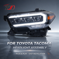 Phares LED pour Toyota Tacoma 2016-2023, mise à niveau LED, direction dynamique, DRL, accessoires de voiture, phare avant