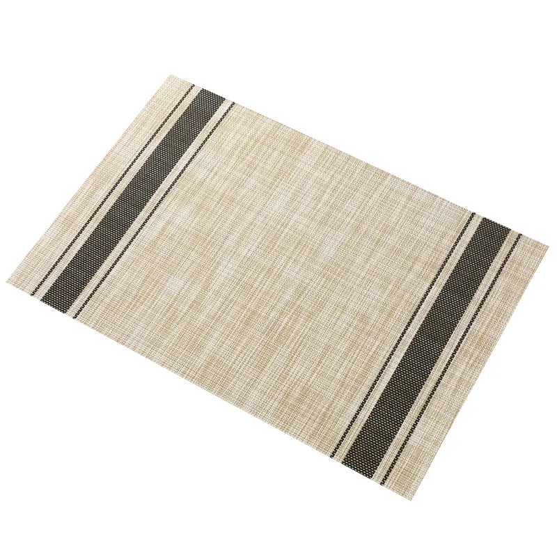 Tapetes resistente ao calor, tapete de mesa retângulo pvc antiderrapante lavável, tecido vinil