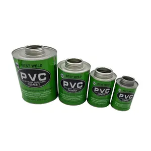 Cola solvente industrial resistente de alta pressão da tubulação adesiva do cpvc do pvc do pvc do verde para a colagem plástica da tubulação