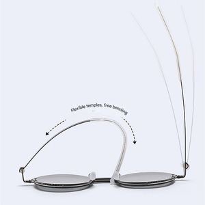 Lunettes de soleil polarisées rotatives réglables 2025 Fashion Speed Dimming Round Diriving avec filtre ND UV400 pour hommes et femmes - Product Image 6