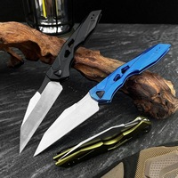 Couteau pliant de survie pour la chasse et le camping en plein air, poignée en aluminium multicolore 7650, lame 8cr13, 58-60HRC, outil de poche tactique EDC