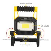 Lampe de travail portable LED COB 800LM 10W, IP65, magnétique, rechargeable, pliable, pour réparation automobile d'urgence, garage