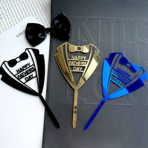 Ins Style Men's Birthday Acrylic Cake Toppers Dad Happy Birthday Cake Plugins, Venta caliente Suministros <span class=keywords><strong>para</strong></span> fiestas - Product Image 1