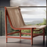 Ensemble de salon de jardin en rotin avec table et chaises, design moderne et simple, structure en alliage d'aluminium, pour balcon, jardin, cour