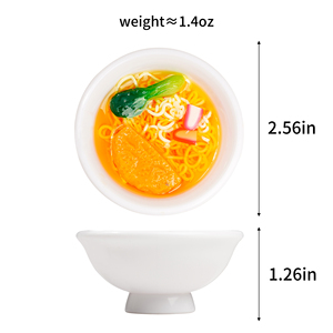 Modelos de comida japonesa de ramen en miniatura personalizados, regalo divertido, simulación 3D personalizada, juguetes de comida falsa, accesorios de decoración. - Product Image 3