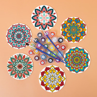 Kit de peinture par numéros M-219 Animal PVC Coaster DIY – Création artistique pour la décoration intérieure