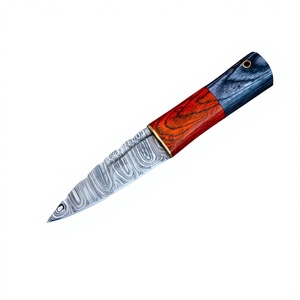 Cuchillo Ullu Multifuncional, Cortador de Pizza, Cuchillo para Picar, en Venta, Acero de Damasco, Hecho a Mano - Product Image 2
