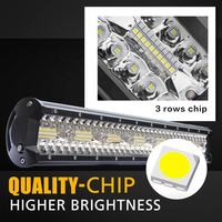 Nouvelle conception, plus lumineuse, barre lumineuse universelle 24 volts, grille de 20 pouces, 420w