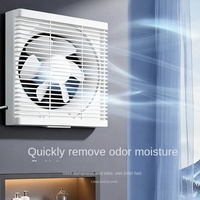 Ventilateur d'extraction pour cuisine et salle de bain, ventilateur mural pour fenêtre, puissant, ABS ignifuge, ventilateur d'extraction personnalisable