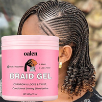 Gel Coiffant Tresses Formule Privée Fixation Forte Idéal pour Tresser, Tordre et Fixer les Bords Sans Résidus Sans Écaillage Brillance Intense