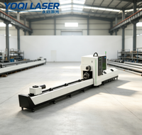 Machine de découpe laser à fibre CNC à double mandrin YOQI Q3-24 pour tubes ronds et carrés en acier et acier inoxydable