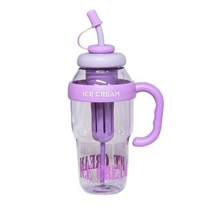Botella de Agua Floral de Gran Capacidad <span class=keywords><strong>MU</strong></span> Trendy, Elegante Botella de Verano con Pajita para Chicas, para Fiestas, Senderismo, Taza Gigante para Hielo - Product Image 4