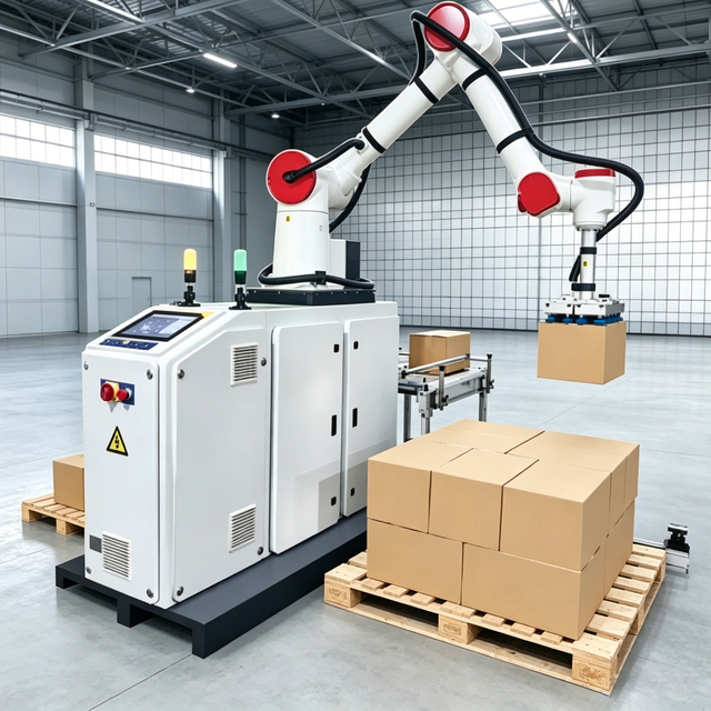 Smart Palletizing Robot with Data Collection and OPC UA Communication for Integration Into Industry 4.0 Smart Factory Systems