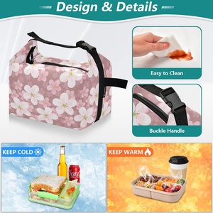 Custom Hau Printed Hawaii Life Thermal Insulated Cooler Bag Popular Eco-Friendly Portable and Reusable Lunch Bag - Product Image 4