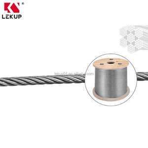 <span class=keywords><strong>Cable</strong></span> <span class=keywords><strong>de</strong></span> <span class=keywords><strong>Acero</strong></span> Inoxidable T304 <span class=keywords><strong>de</strong></span> Grado Marino para Barandilla <span class=keywords><strong>de</strong></span> Cubierta, 3/16'', Construcción <span class=keywords><strong>de</strong></span> 7x19 Hilos, <span class=keywords><strong>Cable</strong></span> <span class=keywords><strong>Trenzado</strong></span> para Aeronaves - Product Image 2