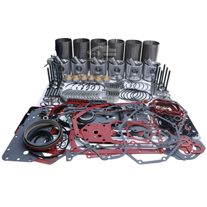 قطع غيار محرك الحفار لـ CUMMINS، طقم إعادة بناء وترميم 6BT 6BTA5.9 6BTAA5.9 6BT5.9، بطانة الأسطوانة وحلقة المكبس للشاحنات - Product Image 1