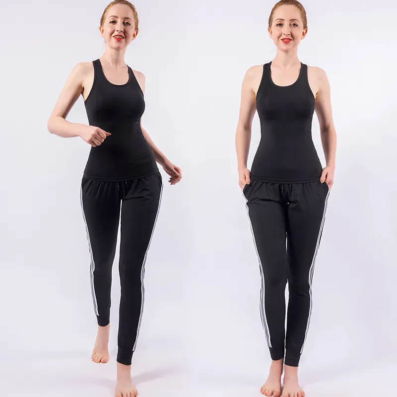 Custom women tracksuit yaga clothes fitness wear training wear sports suit 2pies for women