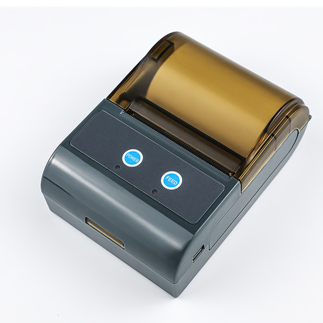 Portable 58mm Thermal Printer Wireless Bluetooth RS232 Serial Port Mini POS Receipt Ticket Printer for Mobile Phone