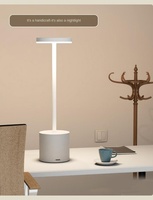 Blendfreie Flimmerfreie Kompakte Elegante Kabellose Wiederaufladbare Metall-Tischlampe Tragbare Schreibtischleuchte für Gewerbliche Hotel-Projekte Gastronomie