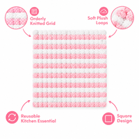 Chiffon de nettoyage intelligent fait main en tissage de corbeille, réutilisable, léger et doux, idéal pour les pique-niques estivaux, la cuisine et les voyages