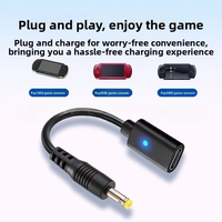 Câble USB C pour PSP1000 2000 3000, adaptateur de charge pour manette, cordon de conversion LED Type C pour console de jeu Sony PSP 3000, câble d'alimentation