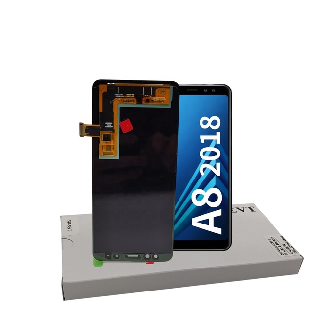 New Original OLED Service Pack LCD A530 for Samsung Galaxy A8 2018 Mobile Phone Repaired Parts LCD with Pack Box