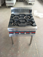 Cuisinière à gaz en fonte robuste pour la cuisine en plein air, appareil en acier inoxydable, cuisinières à gaz commerciales