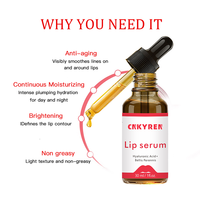 Sérum Lèvres Hydratant et Repulpant au Collagène Naturel et Acide Hyaluronique, Éclaircissant et Réparateur, Couleur Rose – Vente en Gros