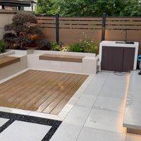 Plancher en WPC sur mesure, facile à nettoyer, solide pour l'extérieur, idéal pour les balcons