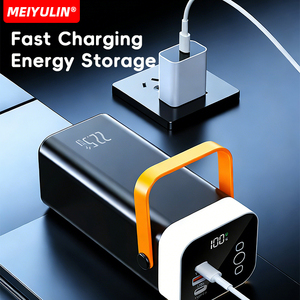 Banco de Energía Portátil Recargable con Pantalla Digital, Carga Inalámbrica, Micro USB, Aluminio ABS, 40000mAh de Alta Capacidad para Laptop - Product Image 1