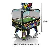 Nouvelle conception, grande machine à monnayeur pour enfants, de type grue, avec lumières fantaisie, en plastique, pour jeu de football de table d'intérieur