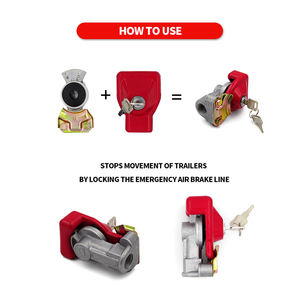 Nouveau Verrou de Frein à Air en Acier Forgé Robuste pour Remorque de Tracteur Anti-vol - Product Image 6