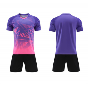 ชุดฝึกซ้อมฟุตบอลแบบแห้งเร็ว ระบายอากาศได้ดี ปรับแต่งได้ ลายพิมพ์แบบรีดร้อน สไตล์ใหม่ เสื้อทีมฟุตบอล - Product Image 1