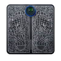 Tapis de Massage Portable Intelligent pour Pieds EM* avec Vibrations, Masseur Musculaire pour Pieds et Mollets, Machine de Massage par Acupression