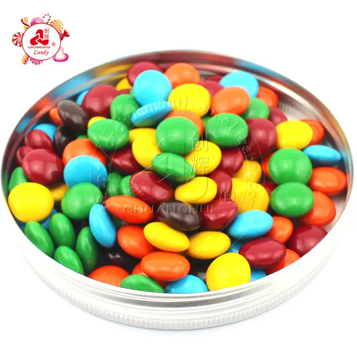 Colourful Glossy Chocolate Button/0.44グラム10ミリメートルChocolate BeanでBulk