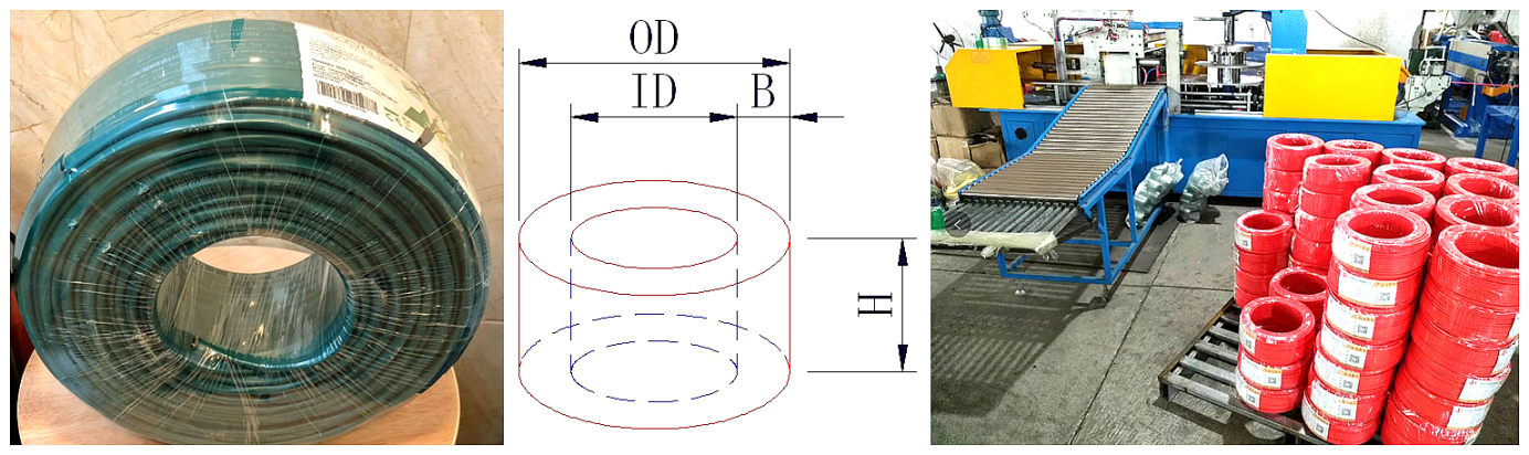1860 Wire And Cable Coiling And Wrapping Machine For 8-16mm2 Cable Packing Machine Wire Winding Machine